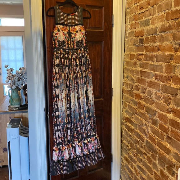 Anthropologie Bhanuni by Jyoti Ruffle Tiered Floral Boho Dress - Picture 2 of 8